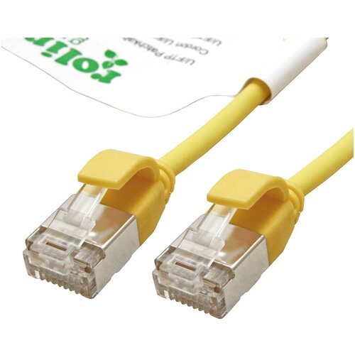 Roline green 21443326 RJ45 omrežni kabel\, Patch kabel CAT 6a U/FTP 3.00 m rumena 1 kos, (20630887) Slike