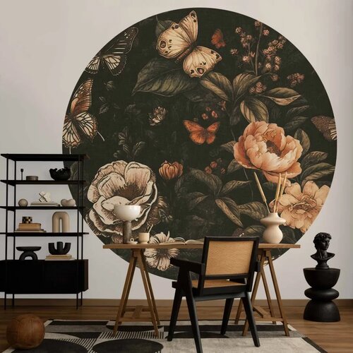  Okrugla fototapeta - Rustic garden 180x180 Slike