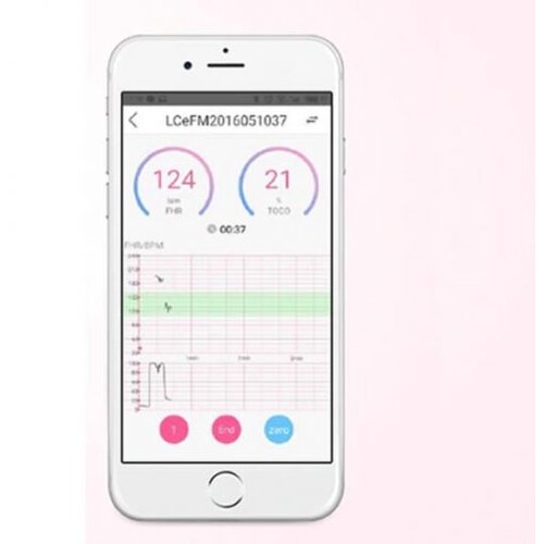  AngelSounds Mini FETAL DOPPLER z aplikacijo in ultrazvočnim gelom Slike