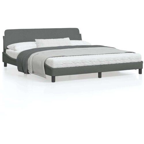  Okvir za krevet s uzglavljem tamnosivi 180 x 200 cm od tkanine Cene