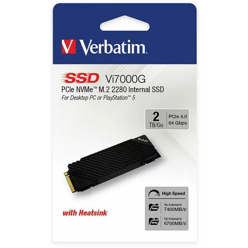 Verbatim 049368 VI7000 NVME SSD 2TB M.2