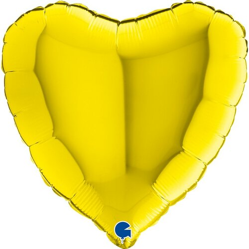 žuto srce folija balon sa helijumom Slike