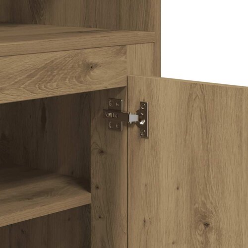  Visoka komoda boja hrasta 60x35,5x103,5 cm konstruirano drvo Slike