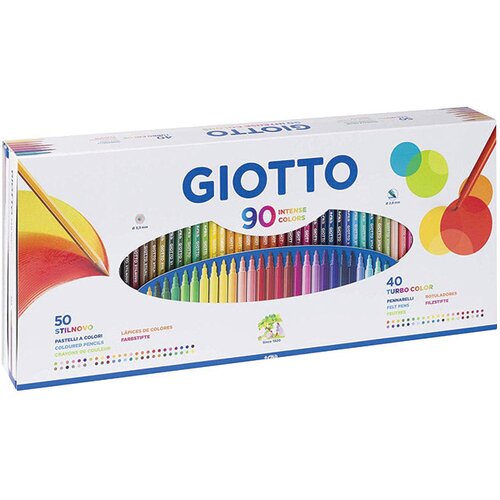  Boje drvene 50boja giotto stilnovo plus flomaster 40boja giotto turbo colour fila 2575 Slike