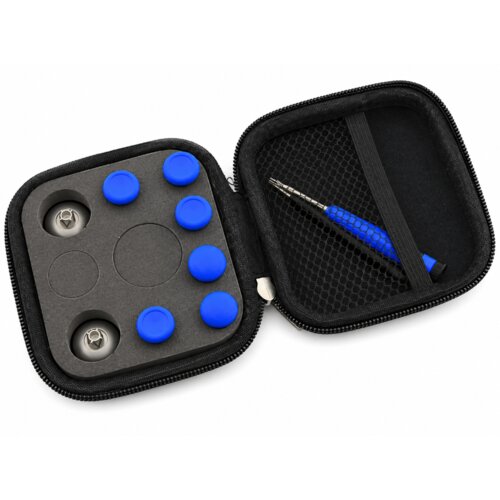  8v1 zamenljive kovinske analogne gobice za kontroler moder barve za PS4 &amp;amp; Xbox One &amp;amp; Xbox Series Slike