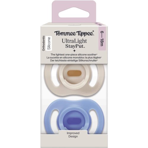 Tommee Tippee Ultra Light Stay Put 6-18 m duda Boy 2 kos Slike