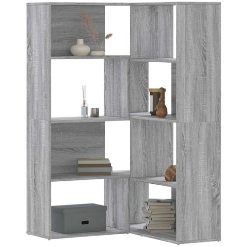 Kutni regal z knjige 4 razine artisian hrast 85x85x140cm drveni Cijene