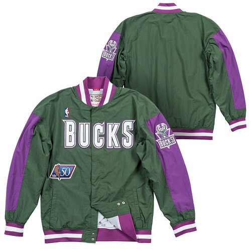 Mitchell And Ness mu&amp;scaron;ka Milwaukee Bucks 1996-97 Mitchell &amp;amp; Ness Authentic Warm Up jakna Slike