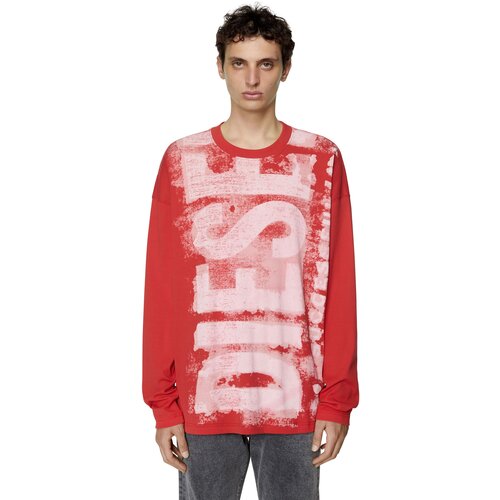 Diesel T-shirt - T-WASRIB T-SHIRT red Cene