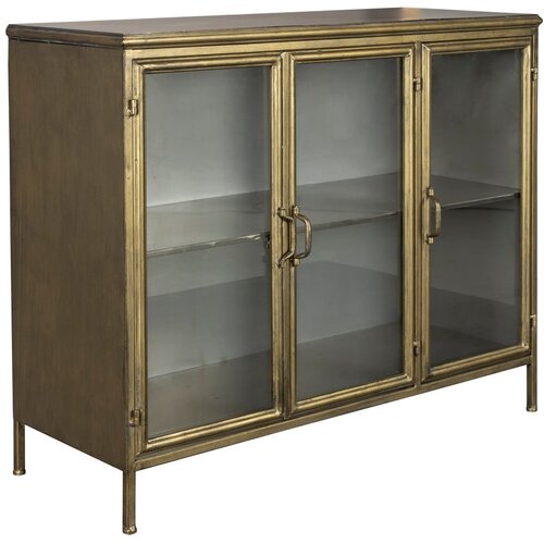 Dutchbone kovinska vitrina v zlati barvi 100x80x38,5 cm gertlush &amp;ndash; Slike