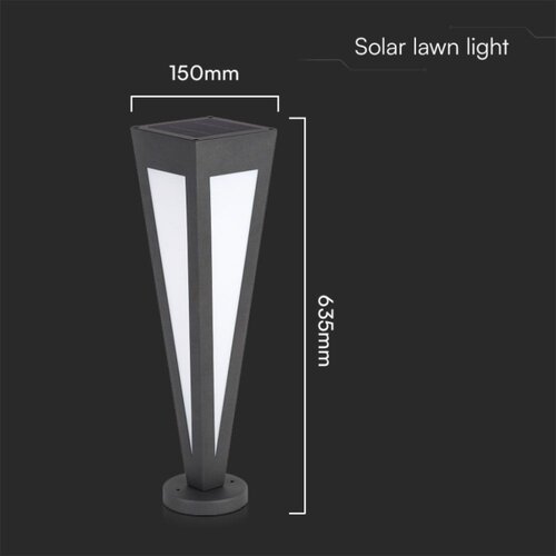  LED solarna lampa LED/2W/3,7V IP65 3000K crna Slike