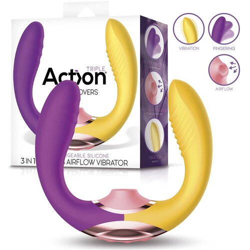 Action Two Lovers 3in1 Finger and Airflow Vibrator Cijene