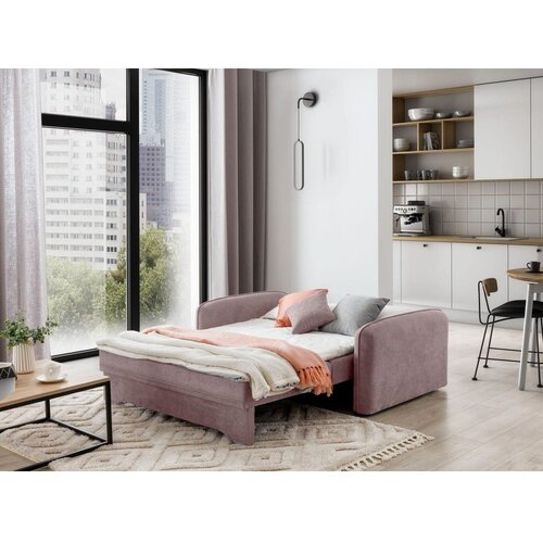 ELTAP Ružičasta sklopiva/s prostorom za odlaganje sofa od &amp;scaron;enila 155 cm Laine &amp;ndash; Slike