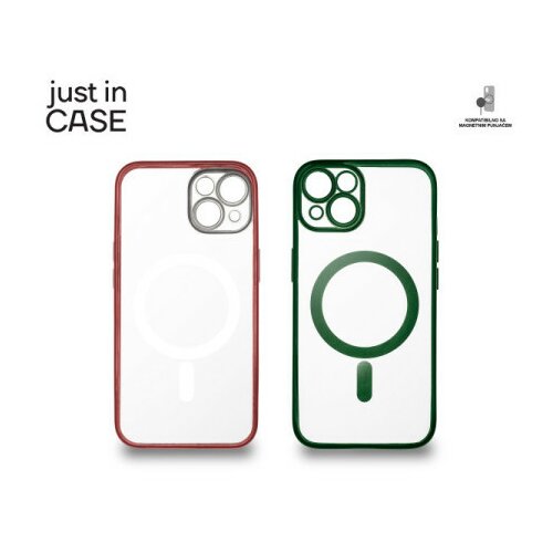 Just in case 2u1 extra case mag mix paket zeleno crveni za iPhone 14 ( MAG108GNRD ) Slike