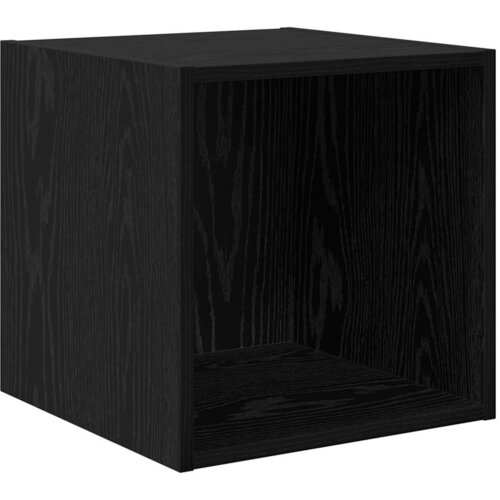  Set TV komoda 4 kom. Crni hrast Konstruirano drvo Crna 37 x 37 x 72 cm Slike