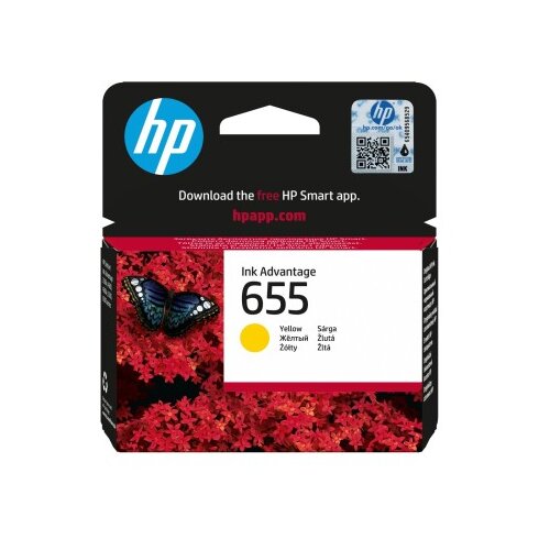 HP 655 črnilna kartu&scaron;a, rumena, standardna zmogljivost 600 strani, 1 kos Cene