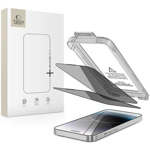TECH-PROTECT ZAŠČITNO STEKLO ZA ZASEBNOST QUICK SET SPY+ ZA IPHONE 14 PRO, (5000334068) Cene