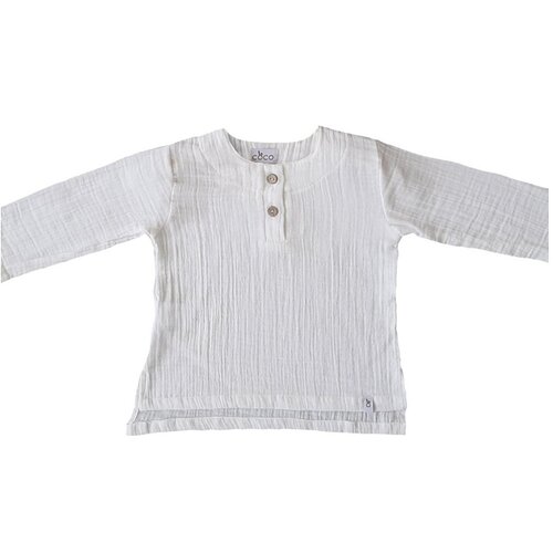  Košulja dug rukav od muslina bela Cene