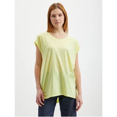 Noisy May Yellow Womens Basic T-Shirt Mathilde - Women