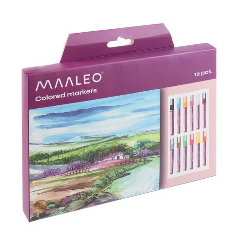Maaleo akrilni markeri, set od 12 boja, 8 ml Slike
