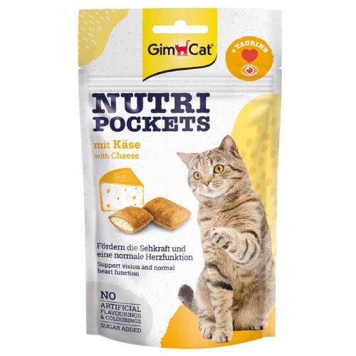 Gimcat Pribolj&scaron;ek Nutri Pockets s sirom in tavrinom 60 g Cene