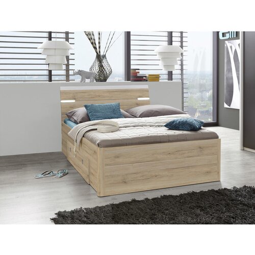 Time POSTELJA S PREDALOM 140 cm x 200 cm , hrast san remo Slike