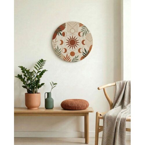 WALLXPERT Huhu1727 - 40 x 40 Multicolor Decorative Framed MDF Painting Cene