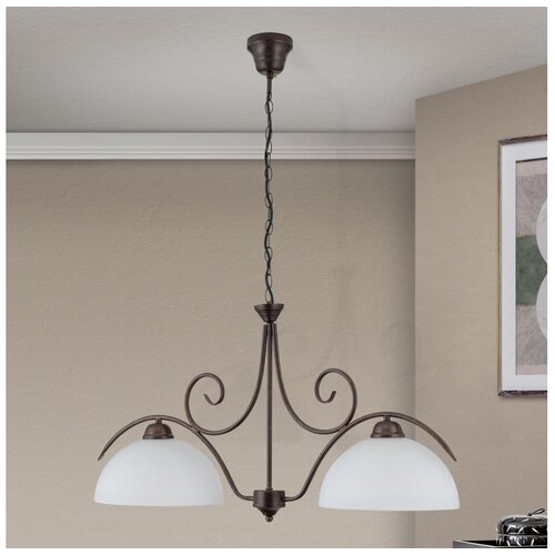 Orion luster na lancu rula 2xE27/40W/230V bela/bronza Slike