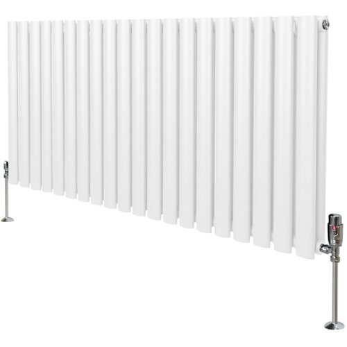 Monster ovalni stebrični radiator in ventili - 600 mm x 1200 mm - bel, (21569854) Slike