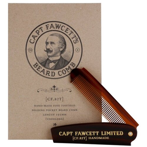 Captain Fawcett Accessories zložljiv glavnik za brado (CF.82T) 19.3 cm Slike