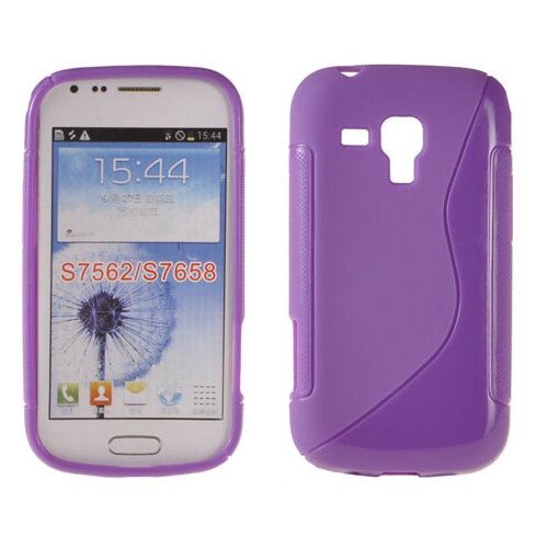 S silikonski ovitek Samsung Galaxy S Duos S7562, Trend S7560, Trend Plus vijola Slike