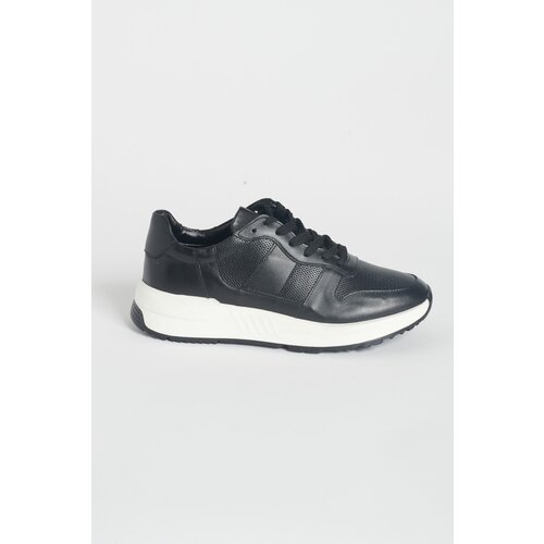 Altinyildiz classics Men's Black 100% Genuine Leather Sneaker Shoes. Slike