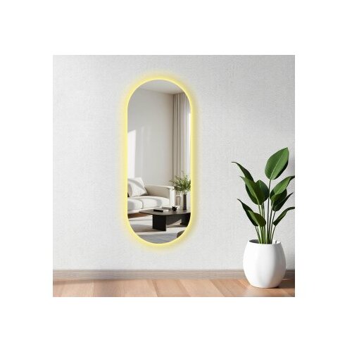Hanah home ogledalo sa LED osvetljenjem Ledayna-004, 52 x 135 cm, &amp;Scaron;areno Slike