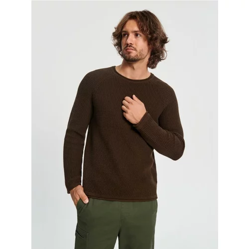 Sinsay muški pleteni džemper vafel-teksture 4621A-88X
