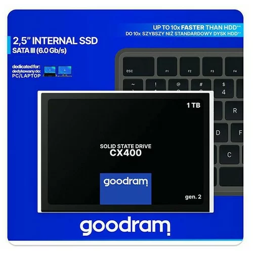 Goodram vgradni ssd disk ssd sata CX-400 1024GB (1TB) SSDPR-CX400-01T