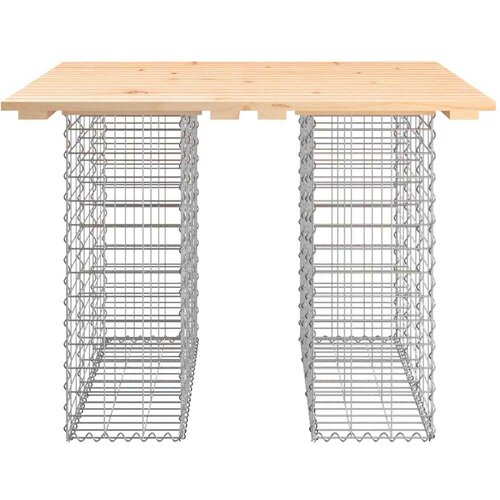  Vrtni stol Gabion dizajn 100x102x72 cm Masivno drvo Bor Slike