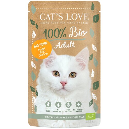 Cat&amp;#039;s Love Bio 6 x 100 g - Bio-pi&amp;scaron;čanec Slike