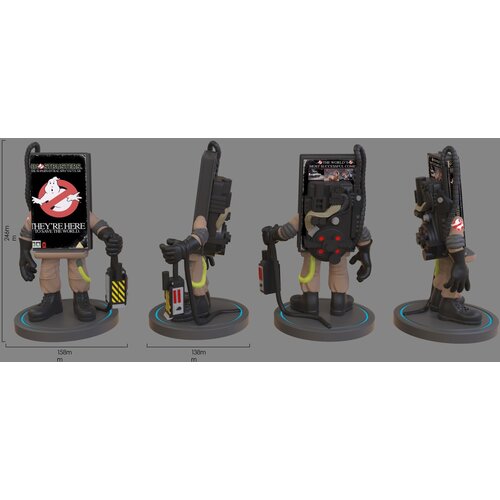 Numskull Power Idolz by Ghostbusters VHS Držalo za brezžični polnilec za telefon - združljivo z napravami, ki podpirajo Qi, hiter Qi - uradno blago Ghostbusters, (20850589) Cene