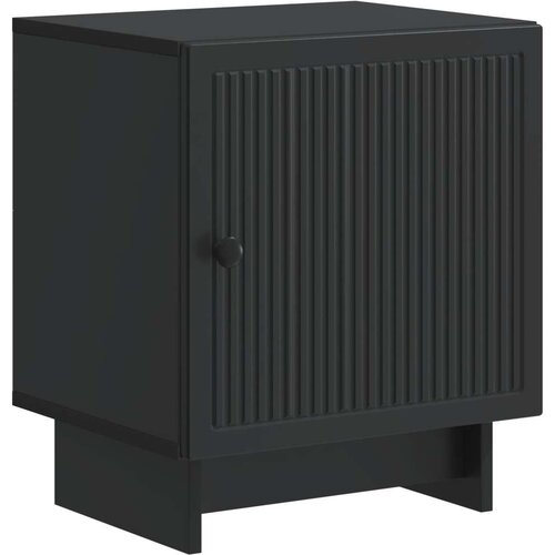 Noćni ormar Crna 43 x 34 5 x 50 cm Konstruirano drvo - Crna 1 Cene