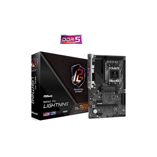 AsRock MB B650 PG LIGHTNINGAMD B650; AM5; 4xDDR5; 3xM.24xSATA; RAID; HDMI; ATX Slike