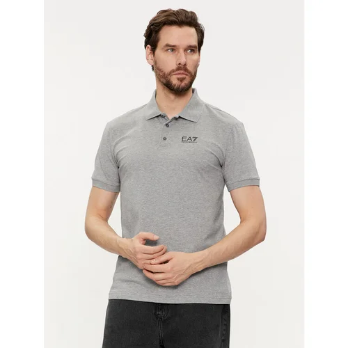 Ea7 Emporio Armani Polo majica 3DPF16 PJ03Z 3905 Siva Regular Fit