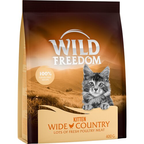 Wild Freedom suha mačja hrana 2 x 400 g po posebni ceni! - Kitten "Wide Country" perutnina - recept brez žit Cene