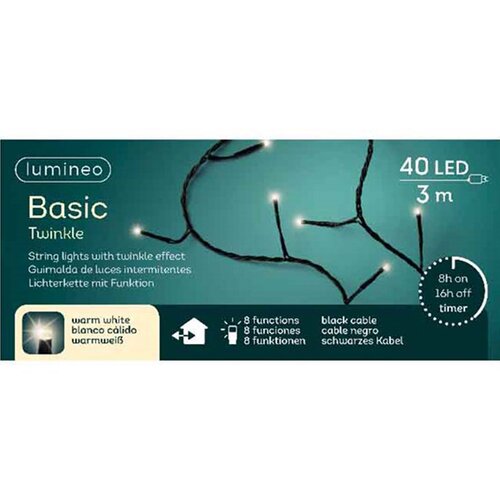 Lumineo lampice za jelku sa 40 led dioda toplo belih 300cm Cene