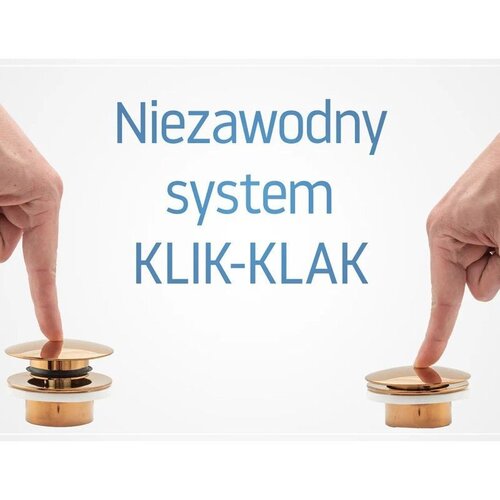 REA Bath Vtič za umivalnik univerzalni click-clack zlati Slike