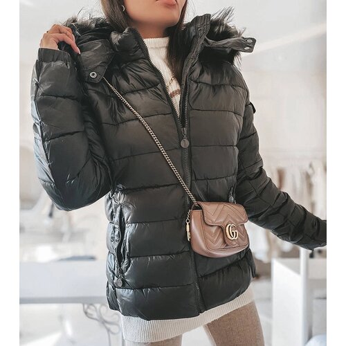 Gemre Dark green jacket with a fur hood Poisson Slike
