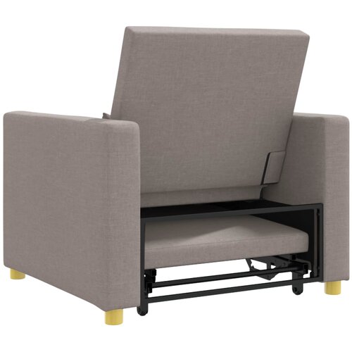 SOFA na razvlačenje Singl Sivo-smeđa 90 x 165 x 87 cm tkanina Slike