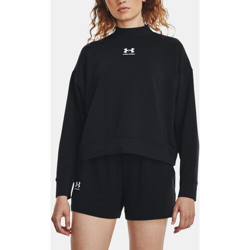 Under Armour Sweatshirt UA Rival Terry Mock Crew-BLK - Women Slike