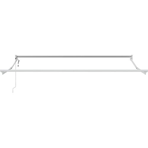  Uvlačiva tenda antracit i bijela 3x2,5 m tkanina i aluminij Slike