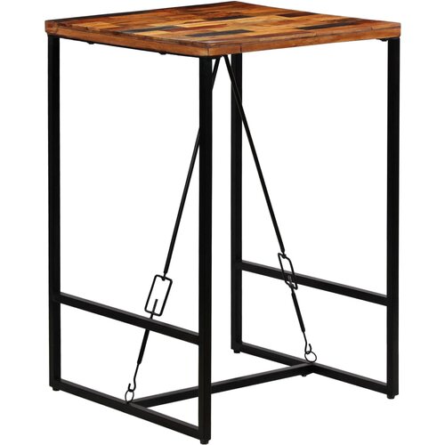 vidaXL Barska miza iz trdnega predelanega lesa 70x70x106 cm Cene