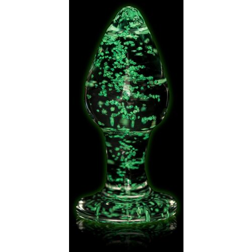 Ouch! Glow in the Dark Glass Butt Plug Small Cijene
